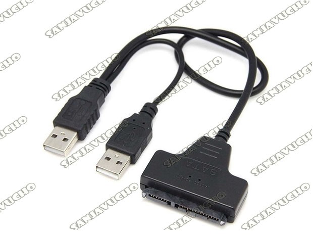 &+  CABLE ADAPTADOR USB 2.0 A SATA 2.5 DISCOS RIGIDOS Y SSD (3175)